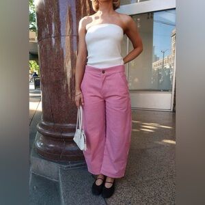 New Sonderhaus Daphne striped barrel jean trousers